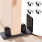 4Pcs Wall Mounted Sliding Barn Door Floor Guide for Flush Bottom Adjustable Stay Rollers