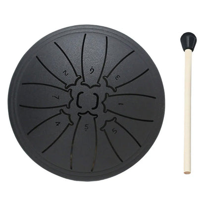 4-inch Steel Tongue Drum 8-Note Mini Handpan for Beginners