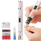 2 in 1 Cordless Electric Nail File Drill with Light Lamp 18 Bits 3 Speeds Mode for Women Men