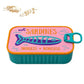 Small 3D Printed Sardine Shape Necklace and Earring Storage Box