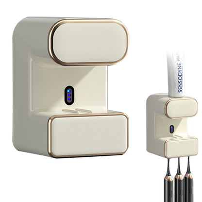 Electric Toothpaste Dispenser with Toothbrush Holders