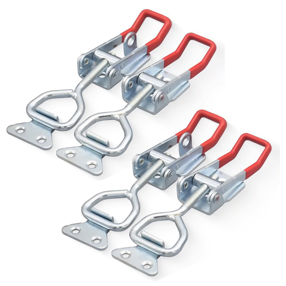 4 PCS Toggle Latch Quick Release Over Centre Latch Zinc Plated Iron for Door Window Cabinet
