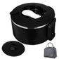 1200ML Large Ramen Bow with Lid Spoon Storage Bag Stainless Steel Food Container for Microwave