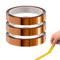 3 Rolls High Temperature Polyimide Tape for Sublimation Heat Transfer