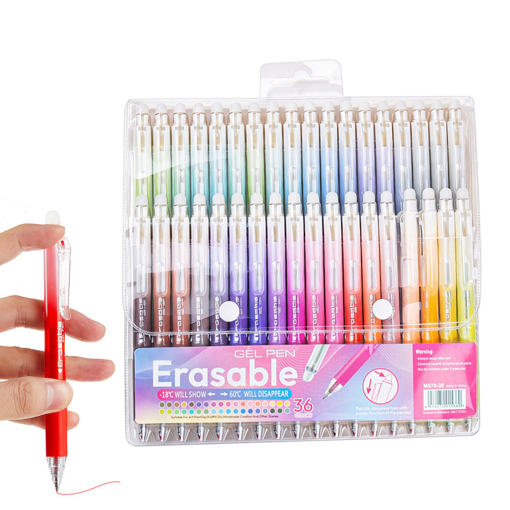 Colorful Click-Erasable Gel Pen Set for Students School and Office