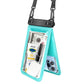 9.5 inch Double Space Water-Resistant Phone Pouch with Lanyard Underwater Seal Case Dry Bag