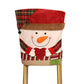 Christmas Chair Covers with Santa Hat for Holiday Dinner Party