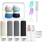 18 Piece Silicone Leak Resistant Travel Toiletry Bottle Set