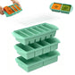 3 Pack Silicone Freezer Trays with Lids Multi-Size Silicone Freezer Moulds