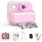 Kids Instant Print Camera Zero Ink Print Photo Camera with 32G TF Card