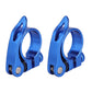 2 PCS Bike Seat Post Clamps for Mountain Road and Folding Bikes