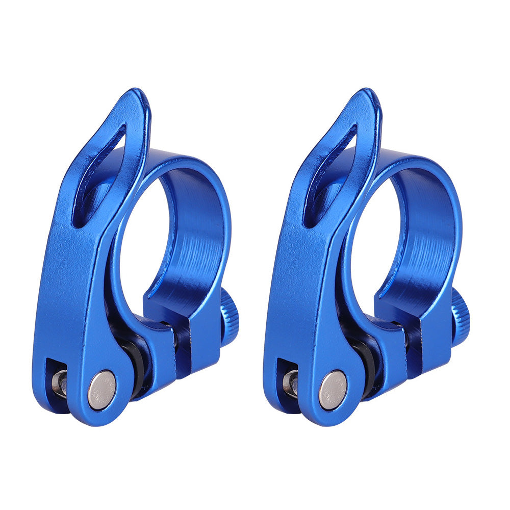 2 PCS Bike Seat Post Clamps for Mountain Road and Folding Bikes