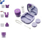 Manual Contact Lens Cleaner Washer and Contact Lens Storage Case with Mirror