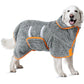Pet Absorbent Bathrobe Dog Drying Towel Coat Soft Bath Wrap Pajamas-Grey
