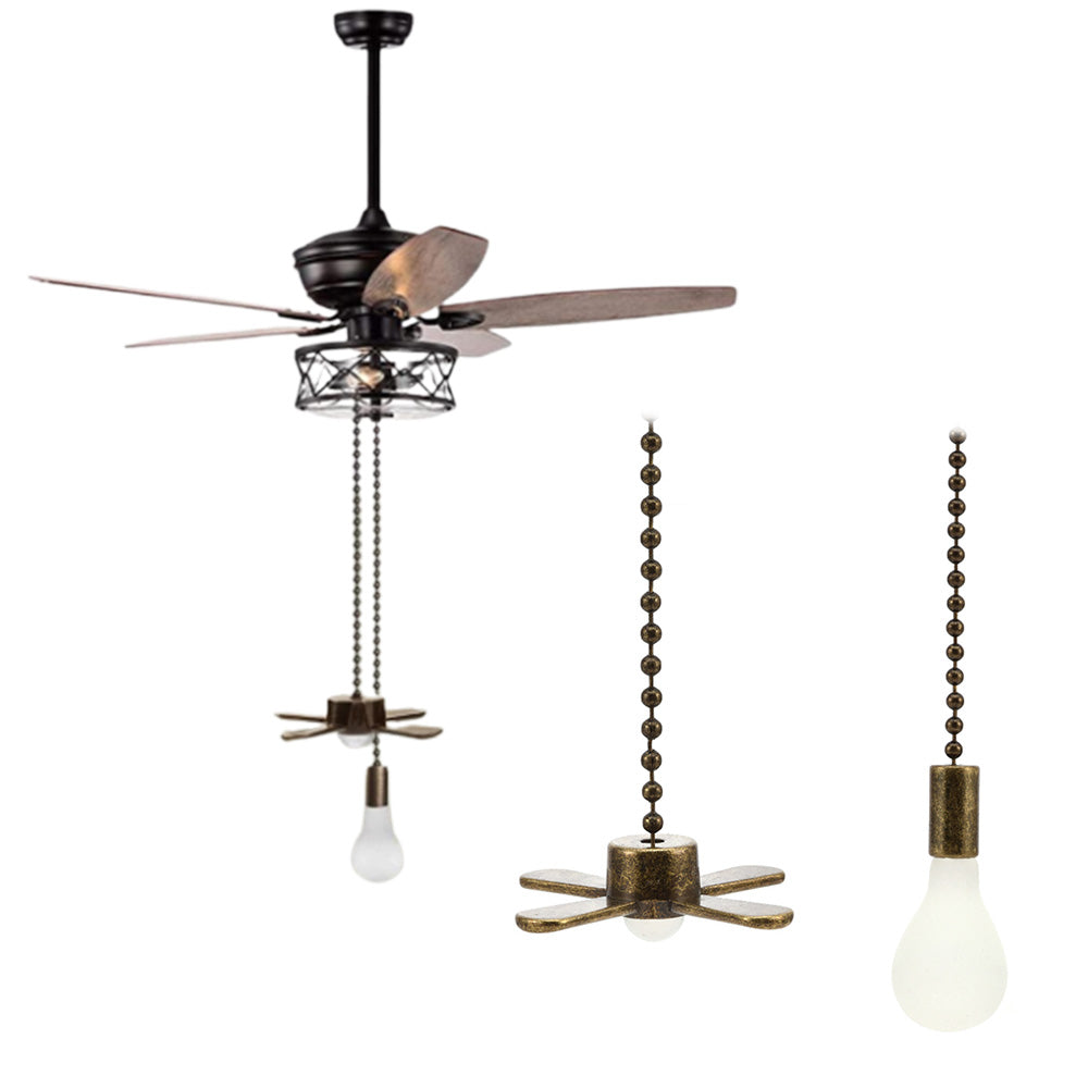 Ceiling Fan Light Bulb Pull Chain Beaded Ball Extension Connector Decor