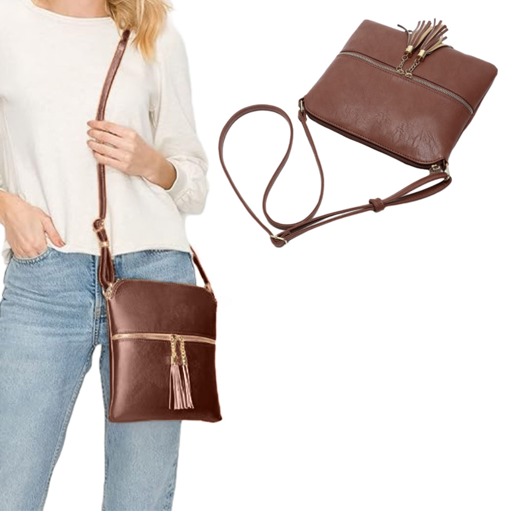 Ladies Cross Body Bag with Tassel