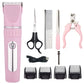 Electric Dog Cat Clippers Grooming Kit Cordless Pet Hair Trimmer Set
