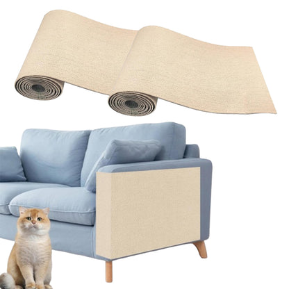 2Pcs Self-Adhesive Cat Scratching Mat Couch Protector