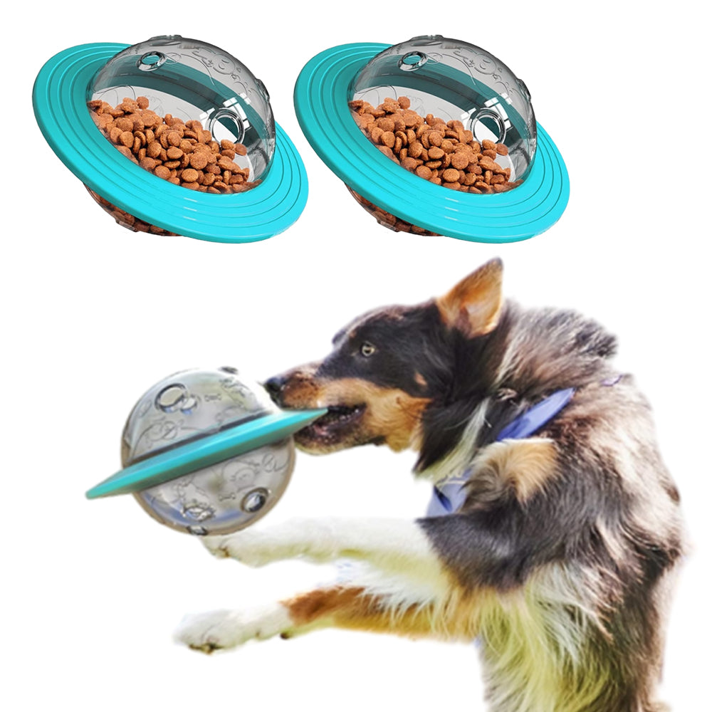 2Pcs Pet Tumbler Ball Slow Feeder Interactive Toy