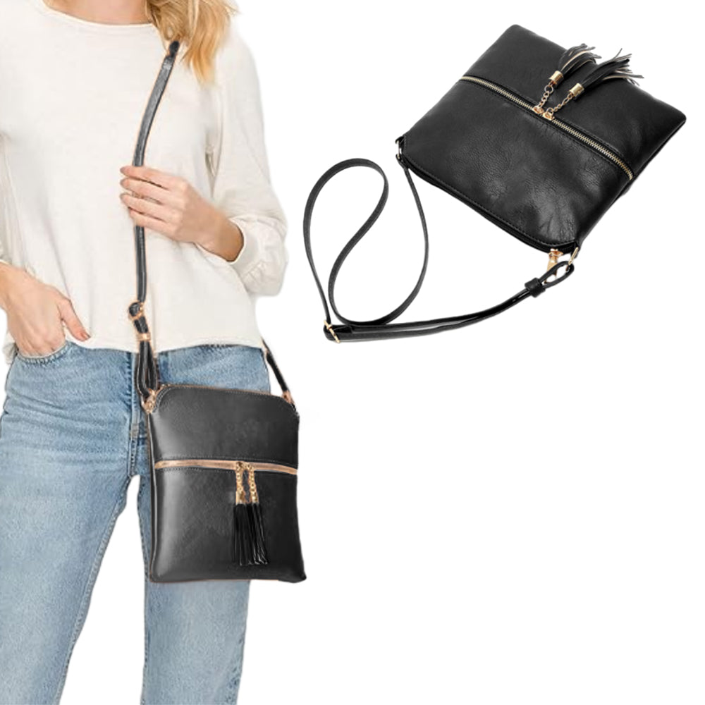 Ladies Cross Body Bag with Tassel