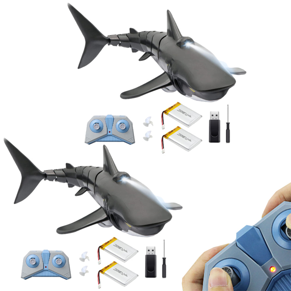2.4G Remote Control 1:18 Scale High Simulation Shark Boat Toy for Pool Bathroom