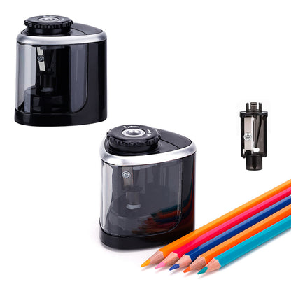 2Pcs Battery Operated Pencil Sharpener