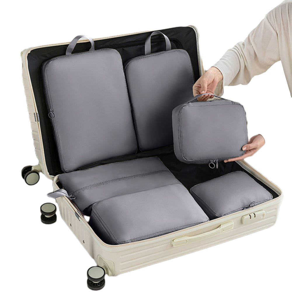 6-Piece Travel Luggage Packing Cubes Organizer Bags Set
