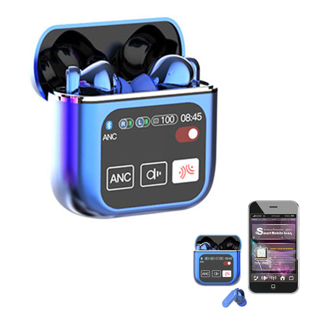 Bluetooth 5.4 Wireless Earbuds Stereo Bass Headphones With Touch Screen