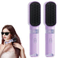 2Pcs USB Rechargeable Cordless Negative Ion Hair Straightener Comb