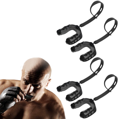 4Pcs EVA Sports Mouth Guards Teeth with Strap