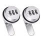 2Pcs 3 Digital Code Combination Furniture Cabinet Lock
