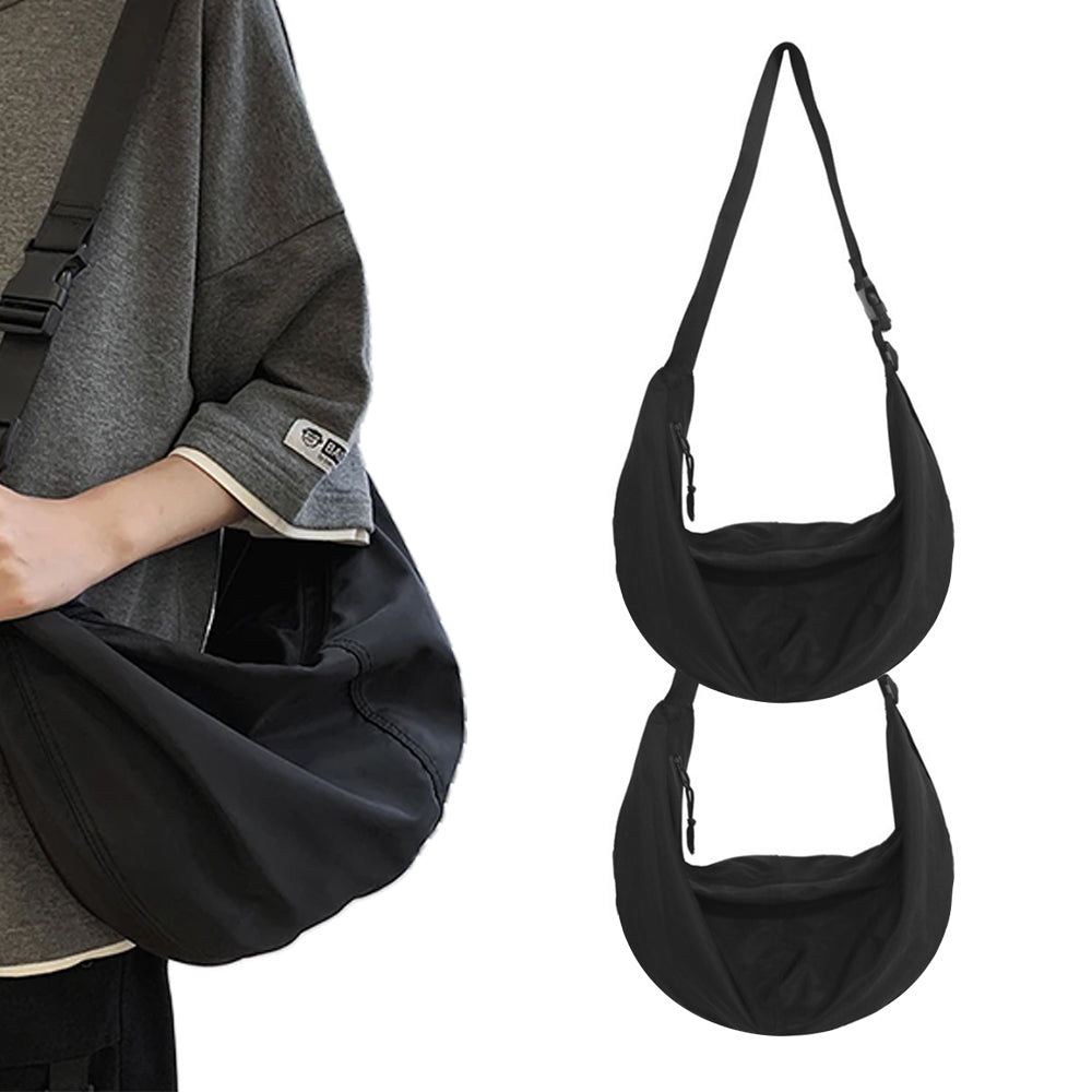 2Pcs Hobo Sling Crescent Crossbody Bag