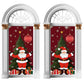 2Pcs 180x90CM Santa Claus Door Cover Christmas Background Cloth Hanging
