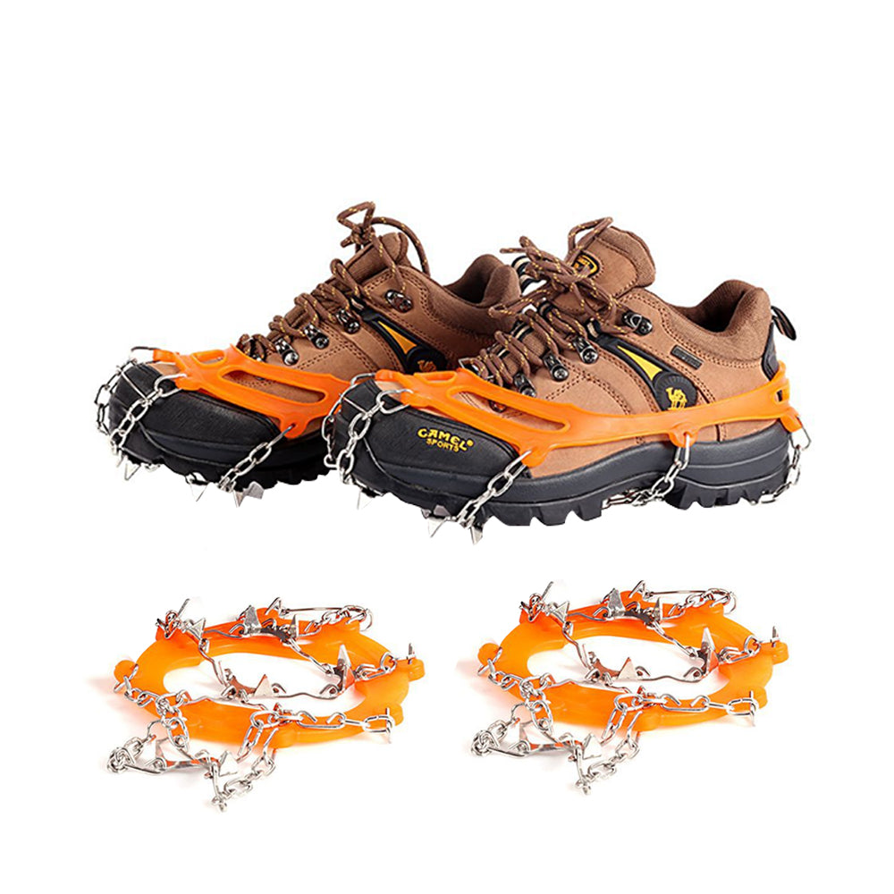Shoes Traction Cleats Ice Snow Grips with 10 Stainless Steel Spikes