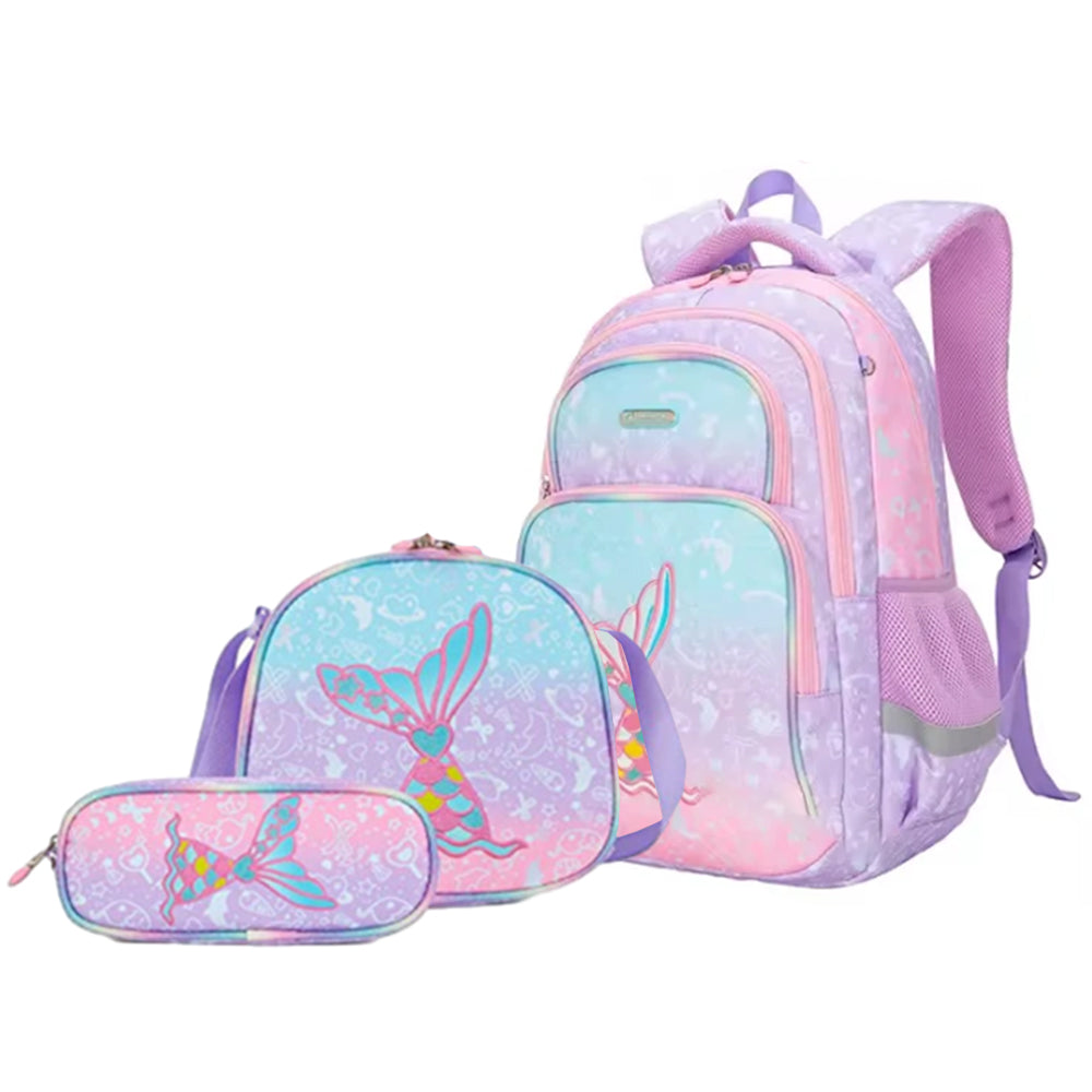 Kids Backpack Set with a Pencil Case and Insulate Lunch Bag