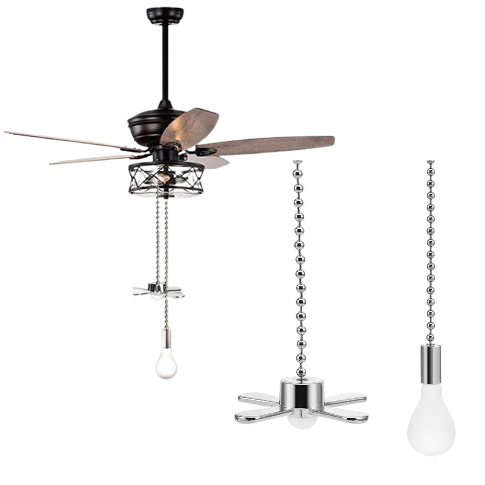Ceiling Fan Light Bulb Pull Chain Beaded Ball Extension Connector Decor