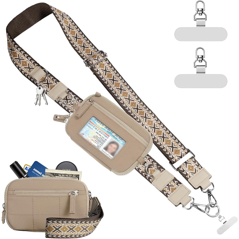 Phone Lanyard Clip and Go Strap for Phone with Wallet Crossbody