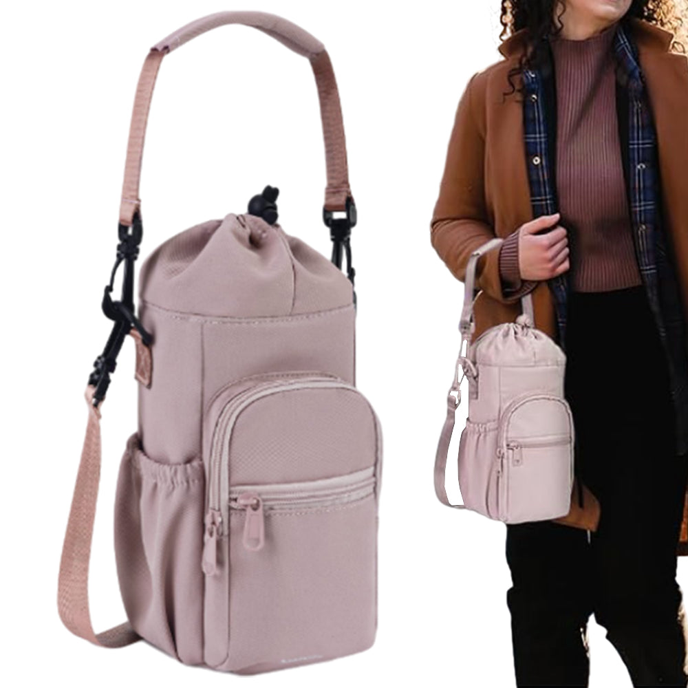 Water Bottle Sleeve with Adjustable Strap for 40oz Tumbler Cup Water Bottle