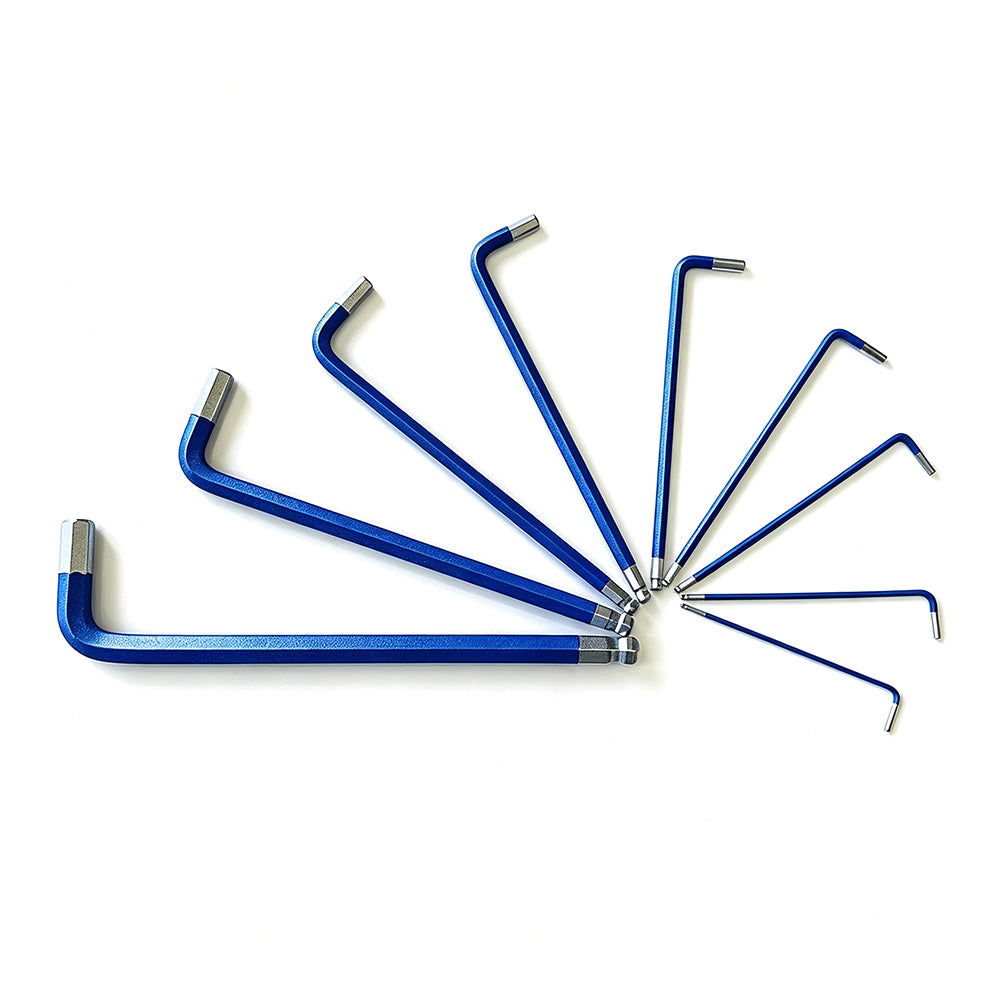 9Pcs Long Arm Ball End Hex Key Set with CRV Steel for Car and Motorcycle Repair