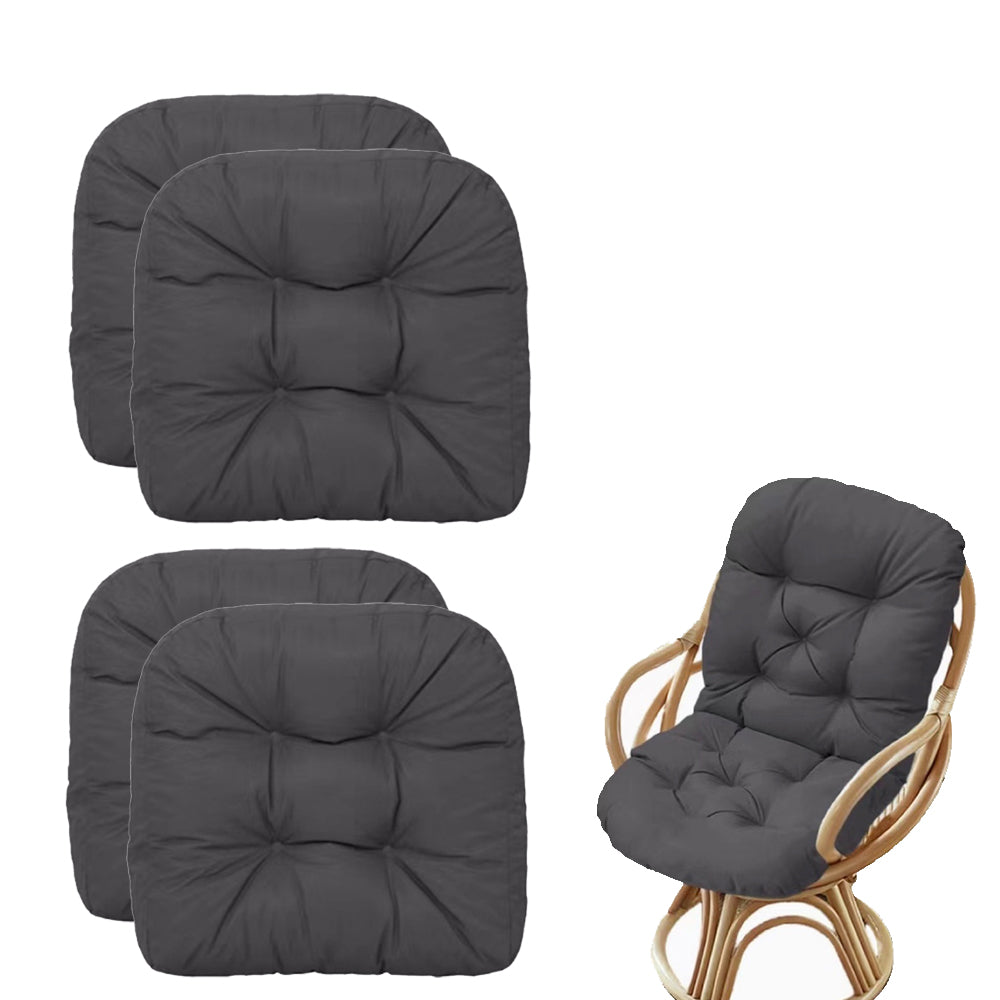 2Pcs Set of Overstuffed Universal Non-Slip Wicker Chair Tatami Mat