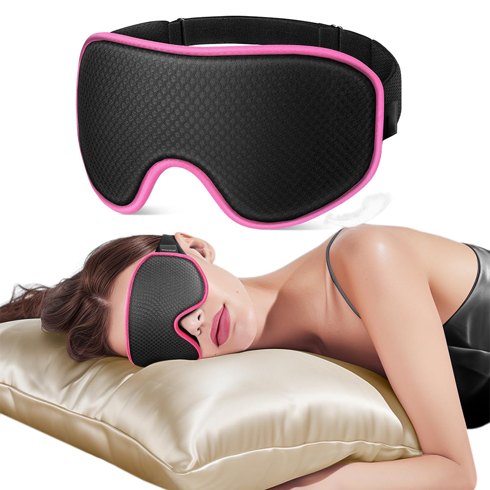 3D Blackout Eye Masks Soft Breathable Sleep Mask for Travel