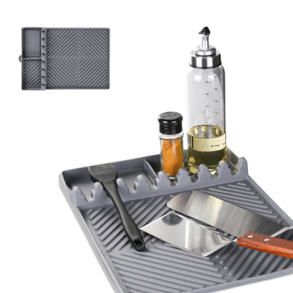 Microwave Outdoor BBQ Heat-Resistant Silicone Grill Mat for Griddle Tool