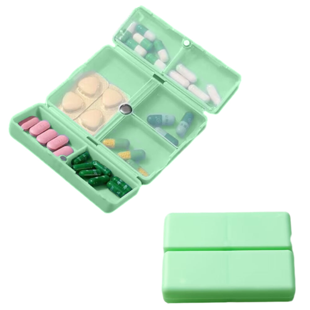 Portable 7-Grid Pill Medicine Storage Dispenser Box