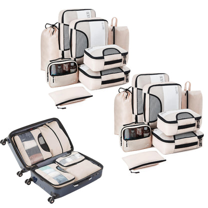 16Pcs Travel Luggage Packing Cube Compression Bags