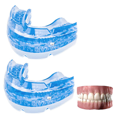 2Pcs Adjustable Anti-Snoring Aid Device Dream Hero Mouth Guard for Teeth Grinding