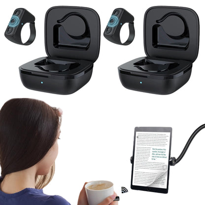 2Pcs Bluetooth Remote Control TikTok Phone Page Turner Ring