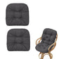 2PCS Chair Seat Cushions 48x48cm Square Pad with Backrest for Home Office Dining