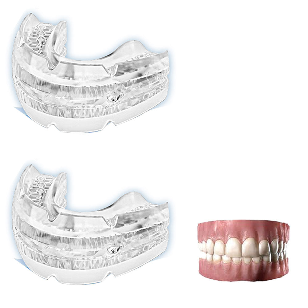 2Pcs Adjustable Anti-Snoring Aid Device Dream Hero Mouth Guard for Teeth Grinding
