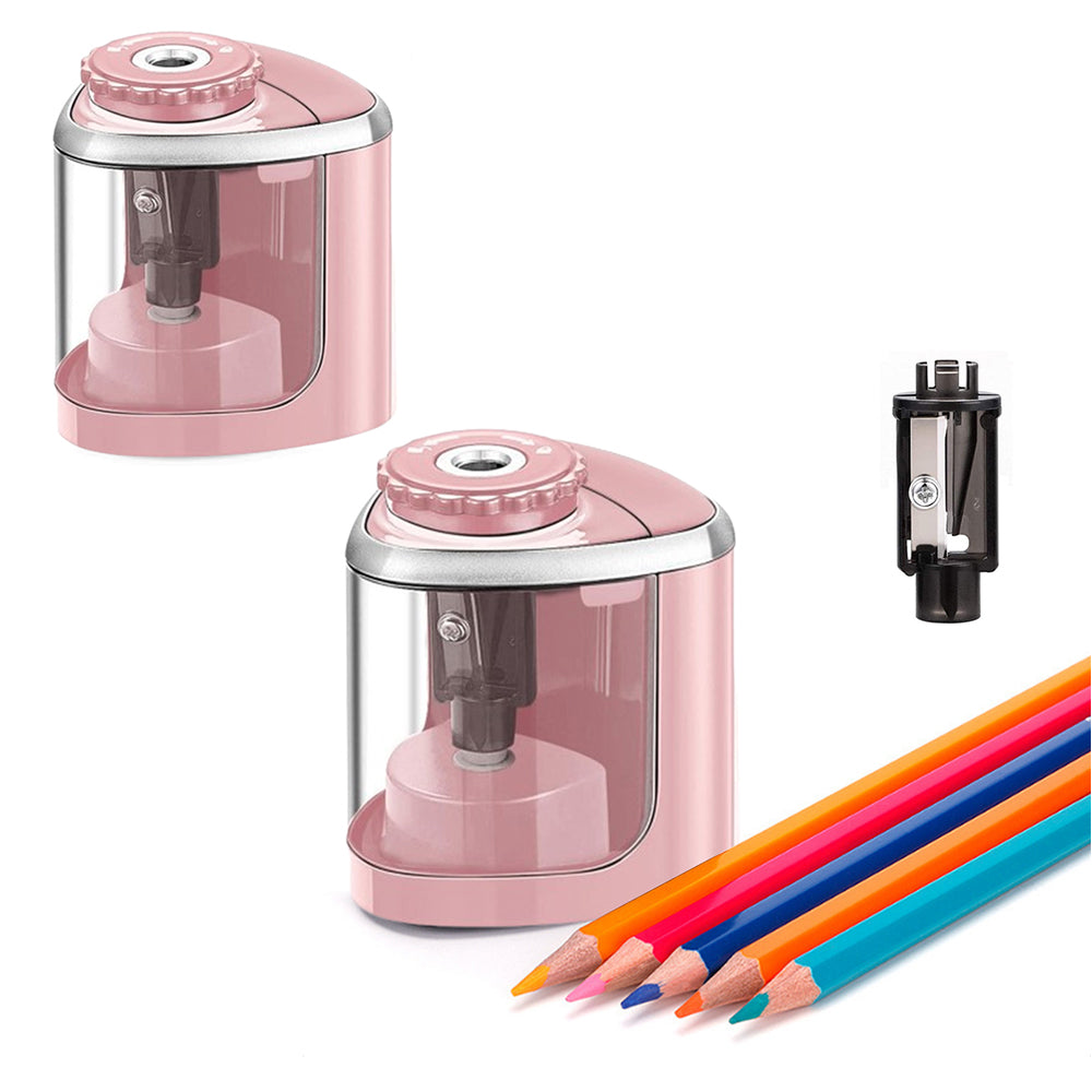 2Pcs Battery Operated Pencil Sharpener
