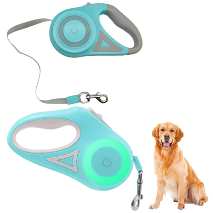 2Pcs RGB 5M Extendable Retractable LED Training Lead Rope Pet Leash